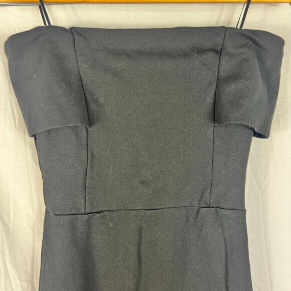 Zara Women's Basic Collection Little Black Dress LBD Small Off the Shoulder - Picture 2 of 6